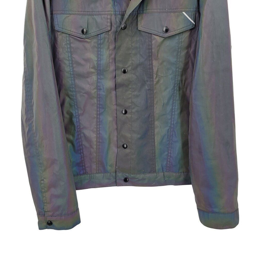Cult Of‎ Individuality Reversible Type II Denim Jacket Oil Slick Iridescent XL - Picture 7 of 16